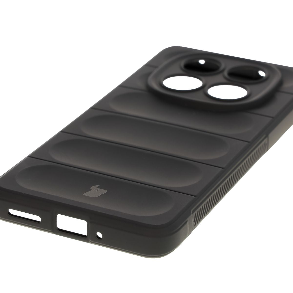 Robuste Handyhülle für Xiaomi Redmi Note 14 Pro 5G / Poco X7, Bizon Case Tur, Schwarz