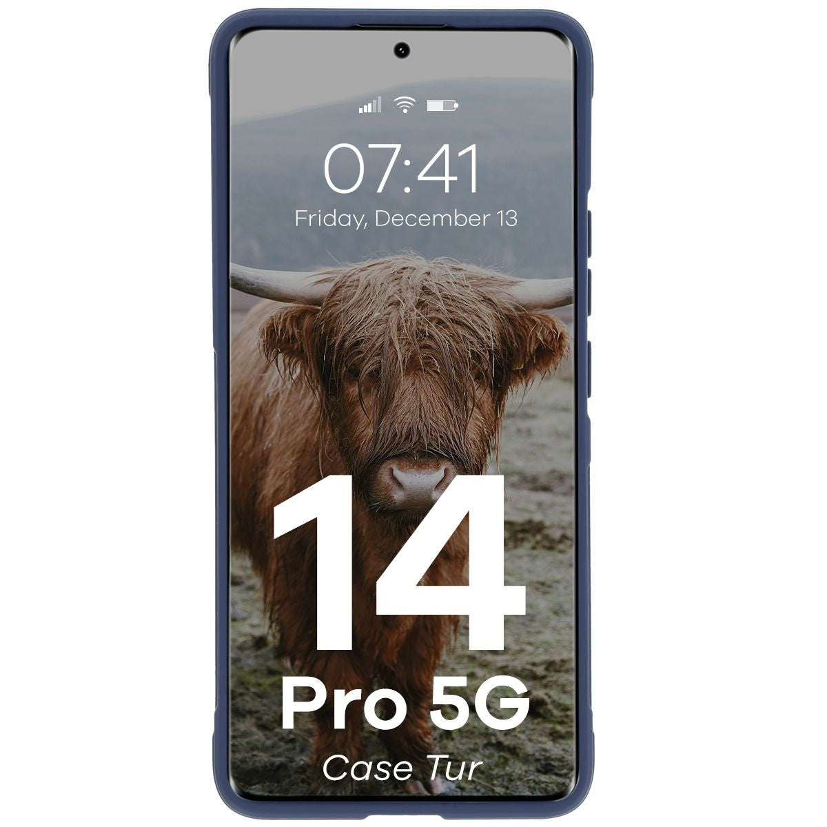 Robuste Handyhülle für Xiaomi Redmi Note 14 Pro 5G / Poco X7, Bizon Case Tur, Dunkelblau