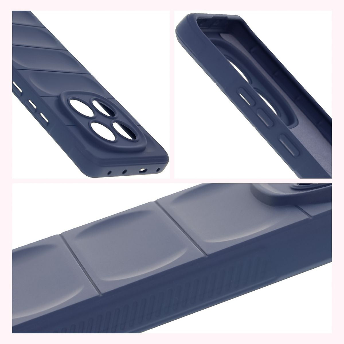 Robuste Handyhülle für Xiaomi Redmi Note 14 Pro 5G / Poco X7, Bizon Case Tur, Dunkelblau
