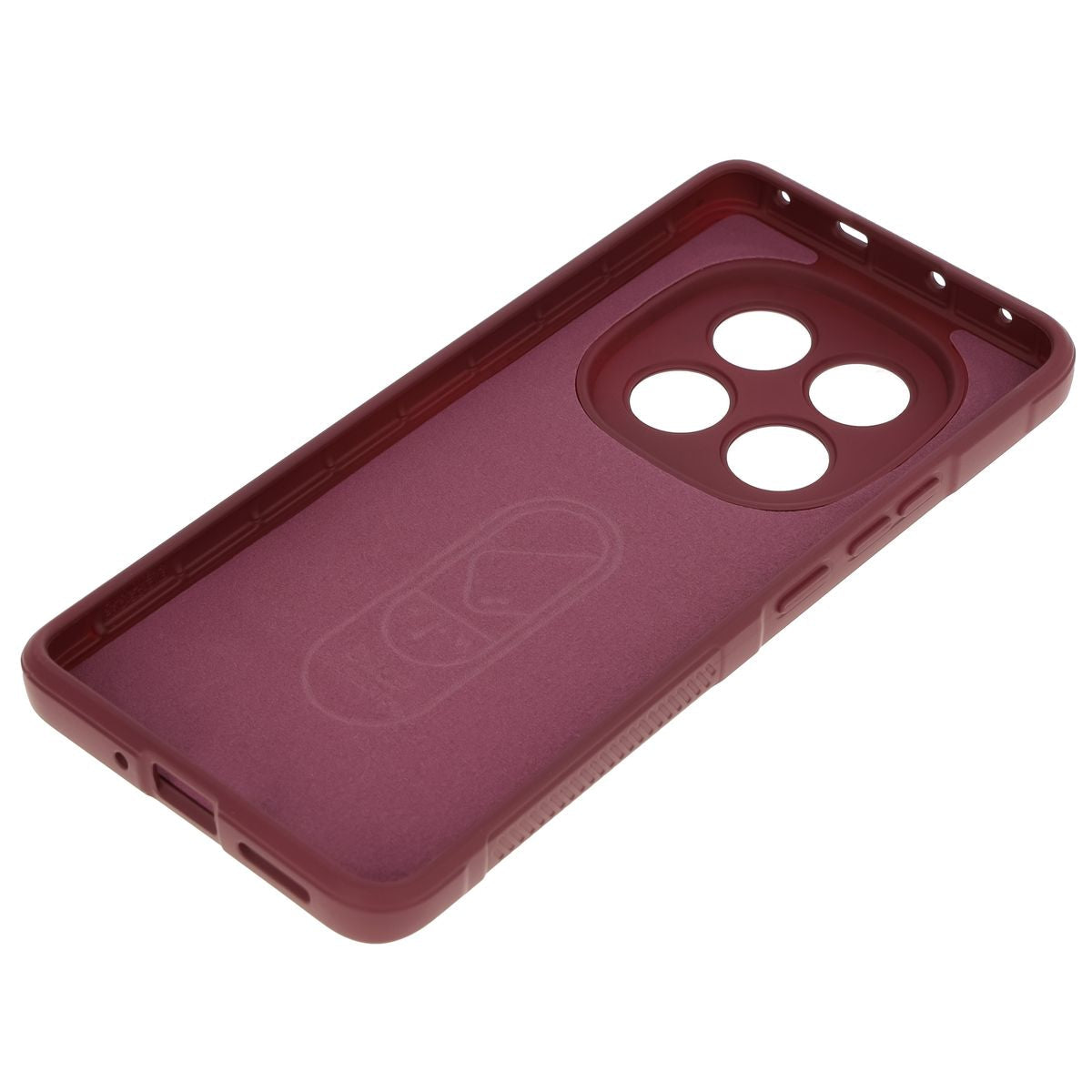 Robuste Handyhülle für Xiaomi Redmi Note 14 Pro 5G / Poco X7, Bizon Case Tur, Burgunderrot