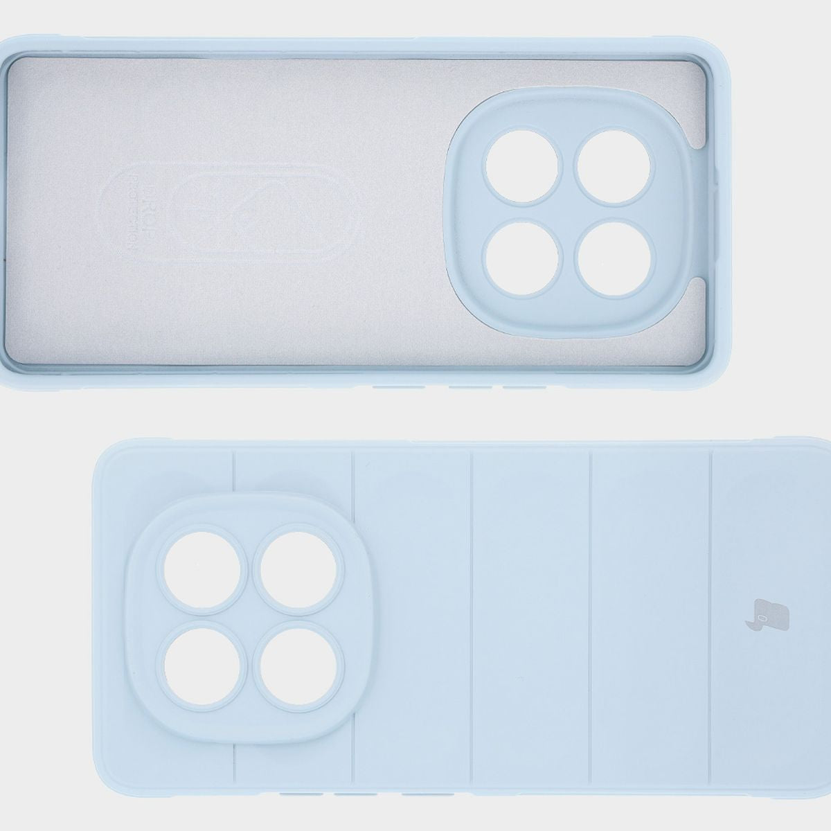 Robuste Handyhülle für Xiaomi Redmi Note 14 Pro 5G / Poco X7, Bizon Case Tur, Hellblau