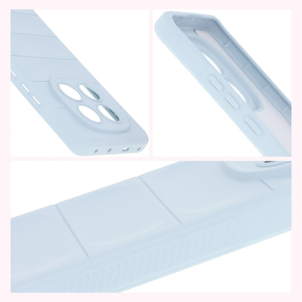 Robuste Handyhülle für Xiaomi Redmi Note 14 Pro 5G / Poco X7, Bizon Case Tur, Hellblau