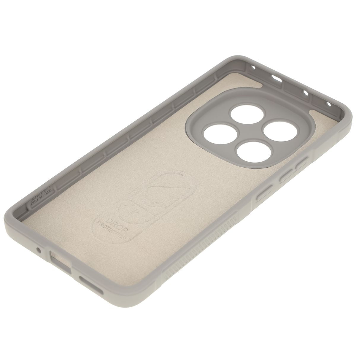 Robuste Handyhülle für Xiaomi Redmi Note 14 Pro 5G / Poco X7, Bizon Case Tur, Hellgrau