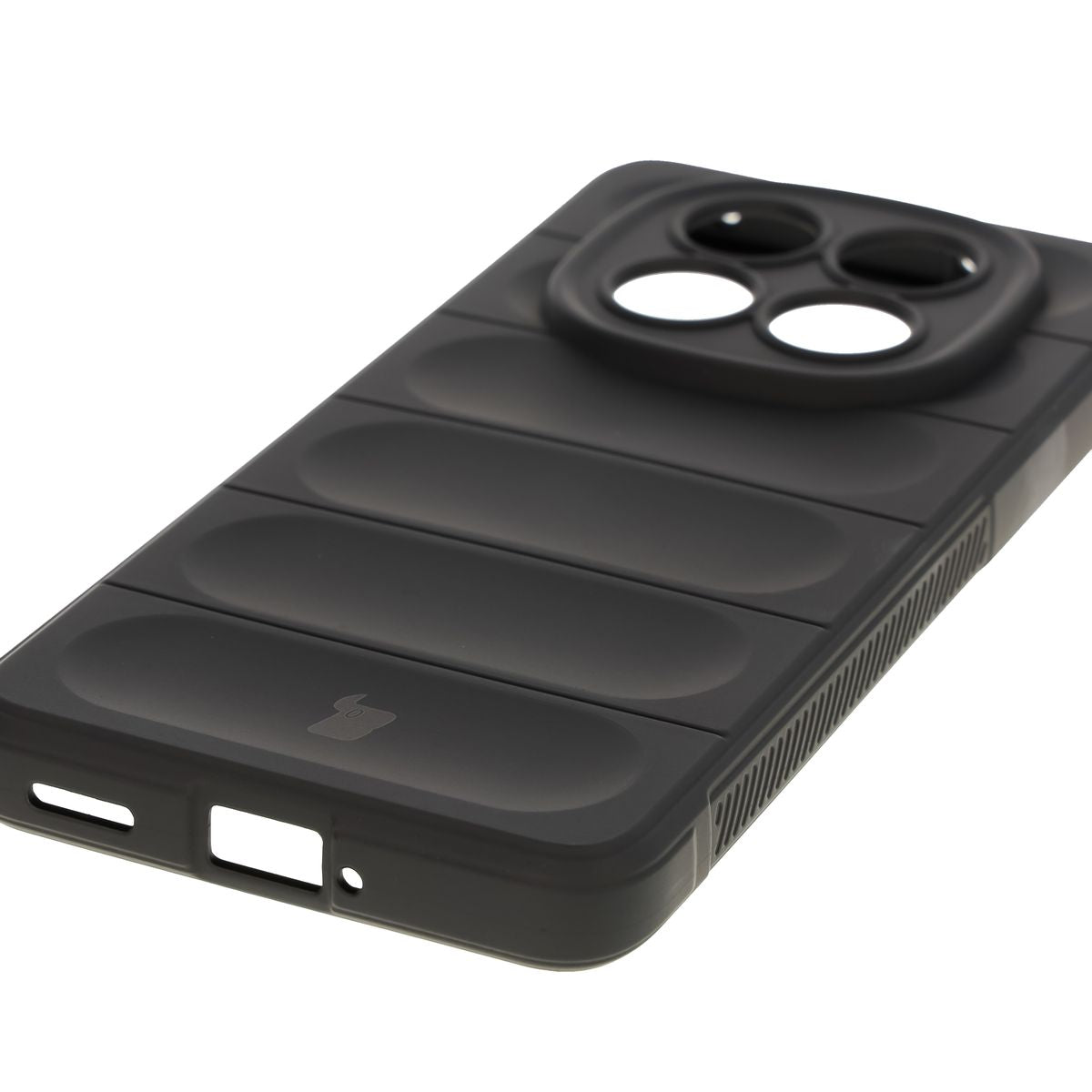 Robuste Handyhülle für Xiaomi Redmi Note 14 Pro Plus 5G, Bizon Case Tur, Schwarz