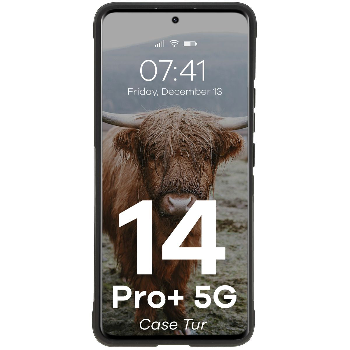 Robuste Handyhülle für Xiaomi Redmi Note 14 Pro Plus 5G, Bizon Case Tur, Schwarz