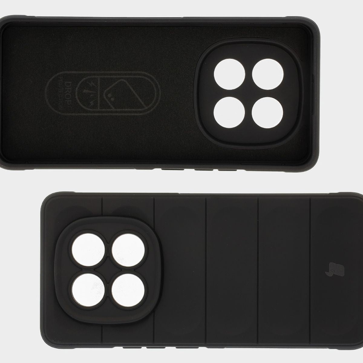 Robuste Handyhülle für Xiaomi Redmi Note 14 Pro Plus 5G, Bizon Case Tur, Schwarz