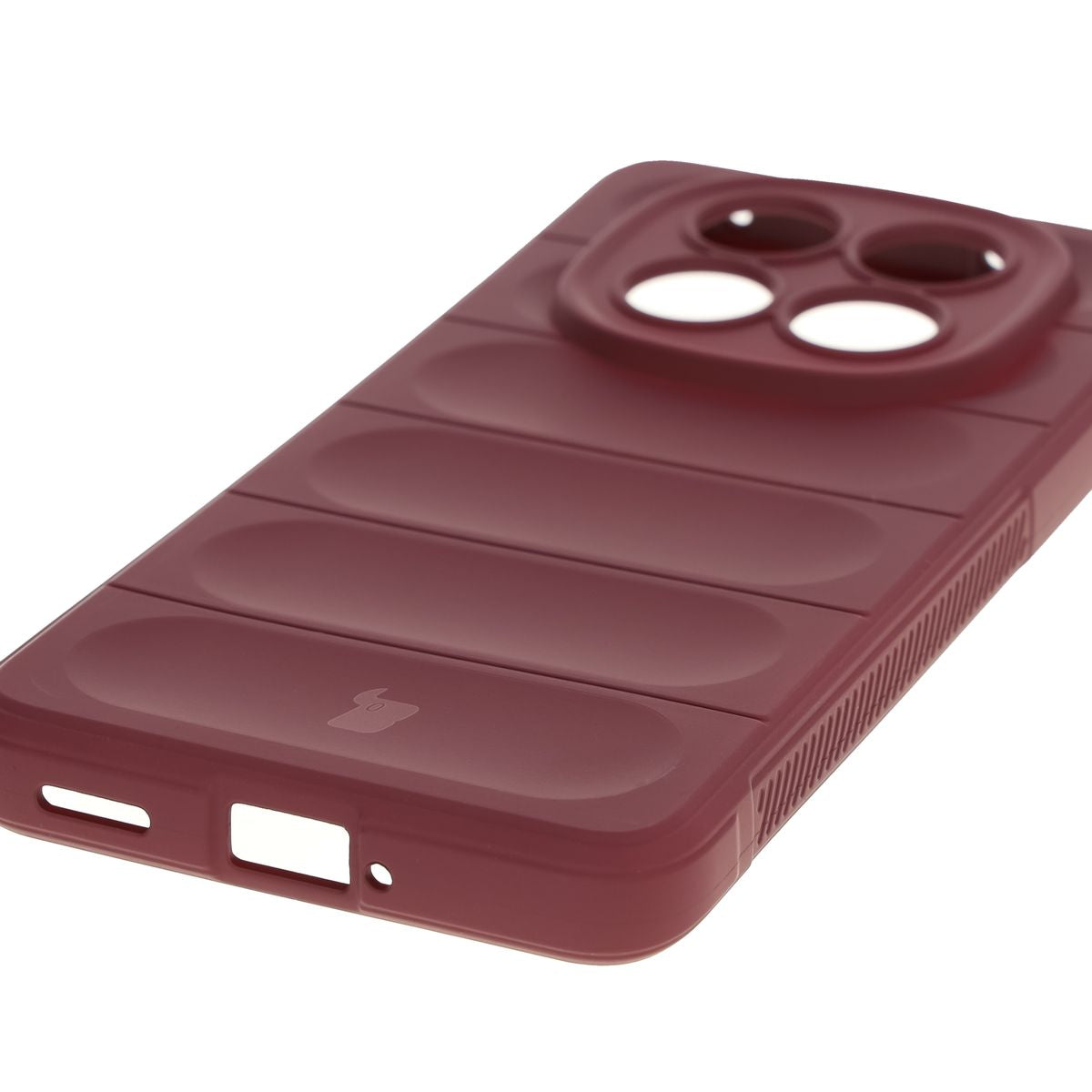 Robuste Handyhülle für Xiaomi Redmi Note 14 Pro Plus 5G, Bizon Case Tur, Burgunderrot