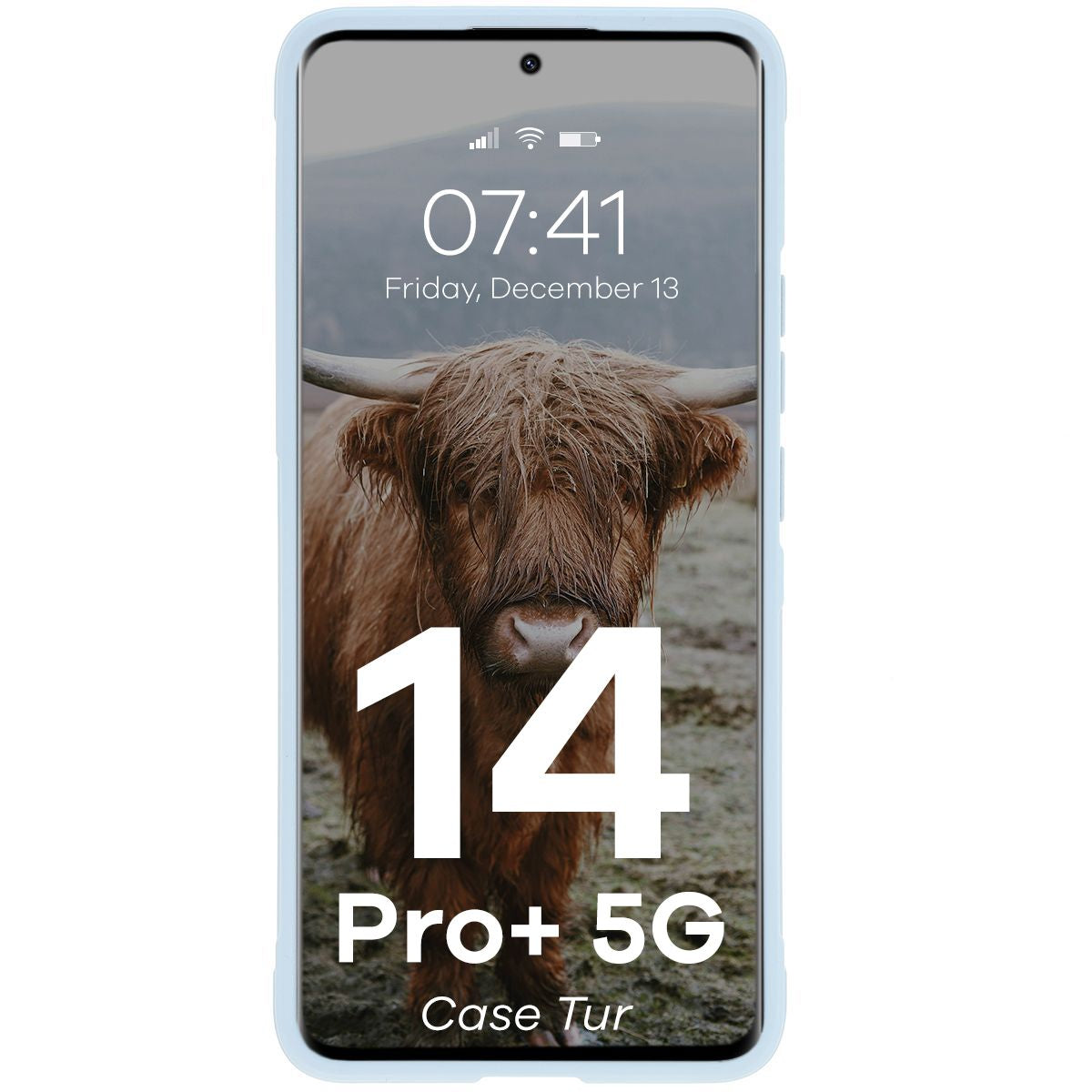 Robuste Handyhülle für Xiaomi Redmi Note 14 Pro Plus 5G, Bizon Case Tur, Hellblau