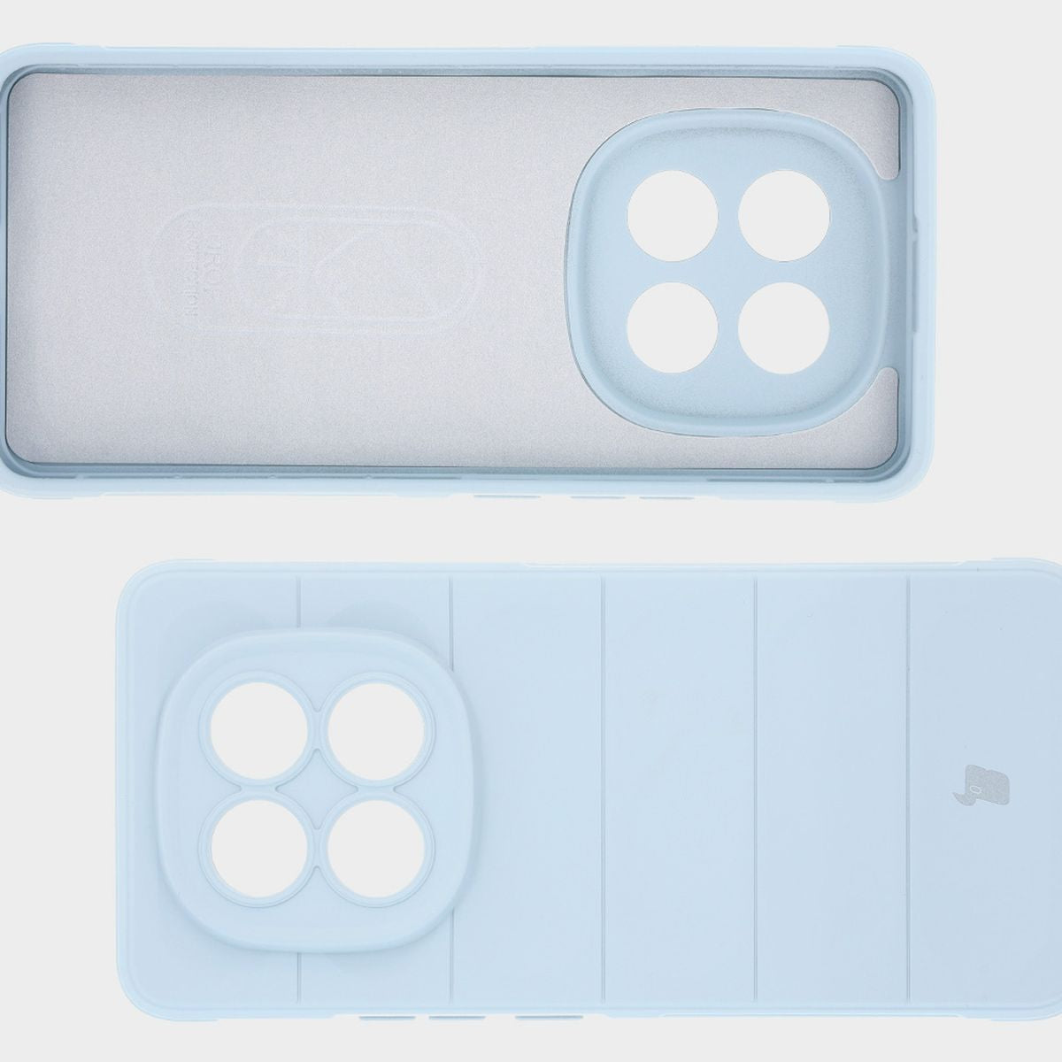 Robuste Handyhülle für Xiaomi Redmi Note 14 Pro Plus 5G, Bizon Case Tur, Hellblau