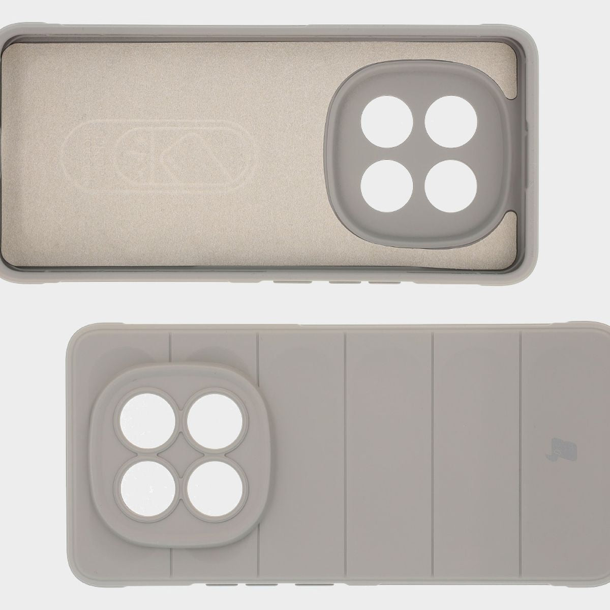 Robuste Handyhülle für Xiaomi Redmi Note 14 Pro Plus 5G, Bizon Case Tur, Hellgrau