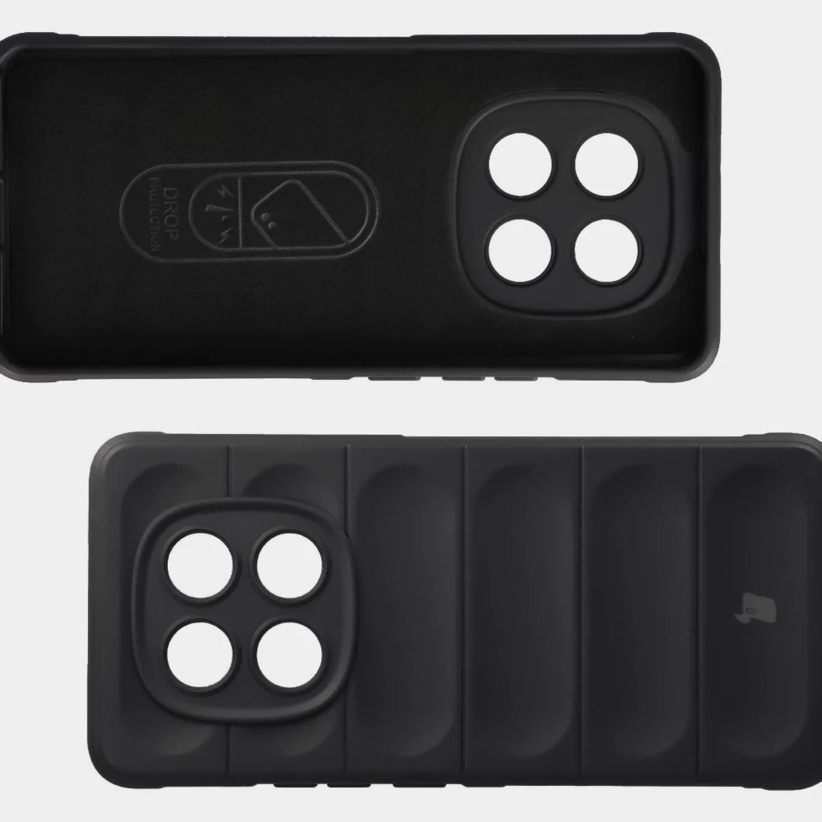 Robuste Handyhülle für Xiaomi Redmi Note 15 4G, Bizon Case Tur, Schwarz