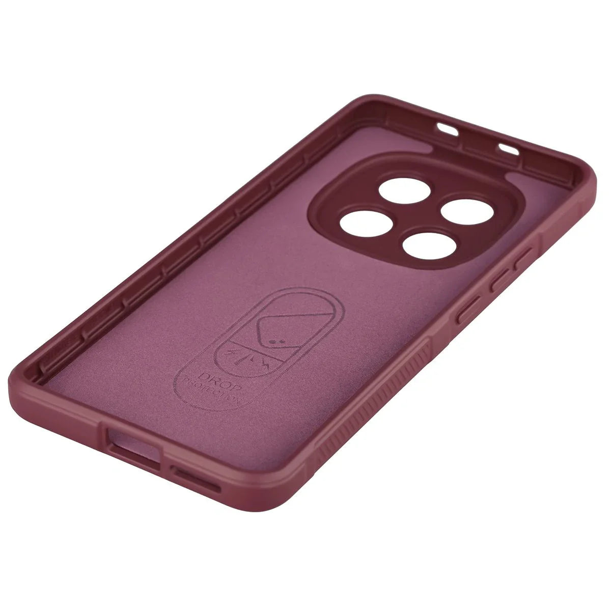 Robuste Handyhülle für Xiaomi Redmi Note 15 4G, Bizon Case Tur, Burgunderrot
