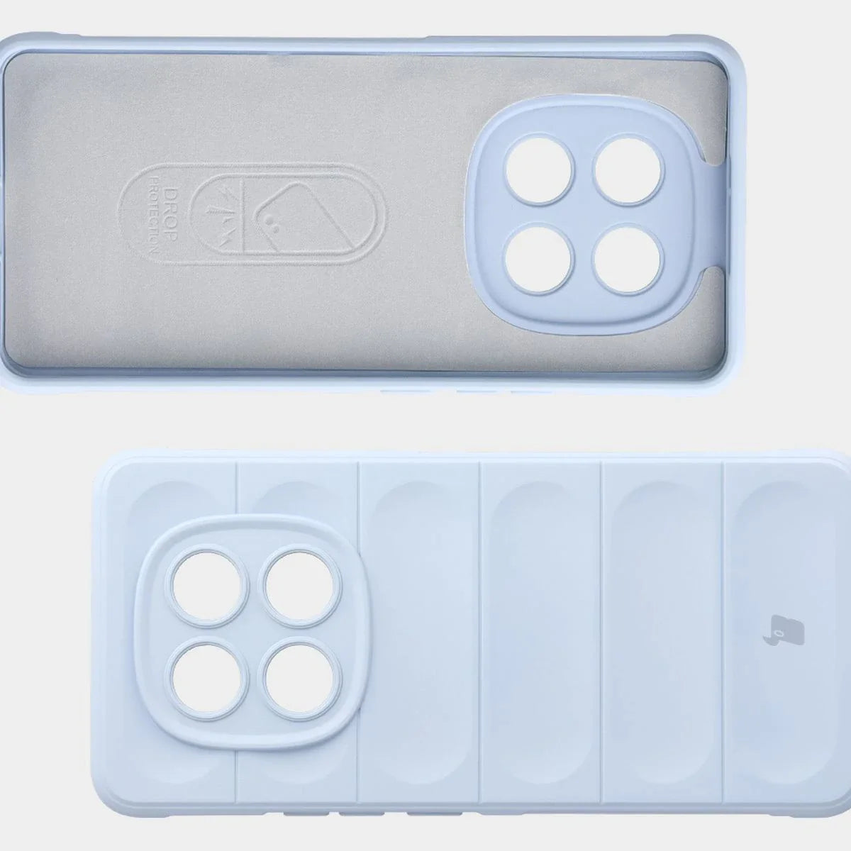 Robuste Handyhülle für Xiaomi Redmi Note 15 4G, Bizon Case Tur, Hellblau