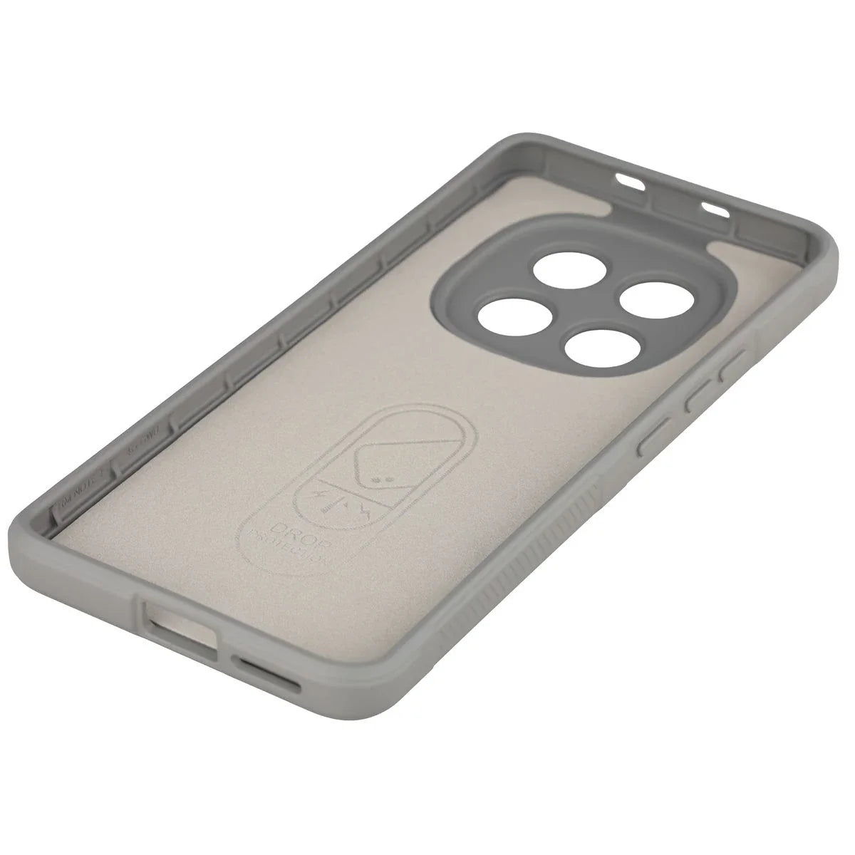 Robuste Handyhülle für Xiaomi Redmi Note 15 4G, Bizon Case Tur, Hellgrau