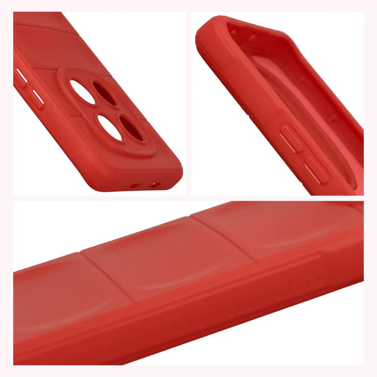 Robuste Handyhülle für Xiaomi Redmi Note 15 4G, Bizon Case Tur, Rot