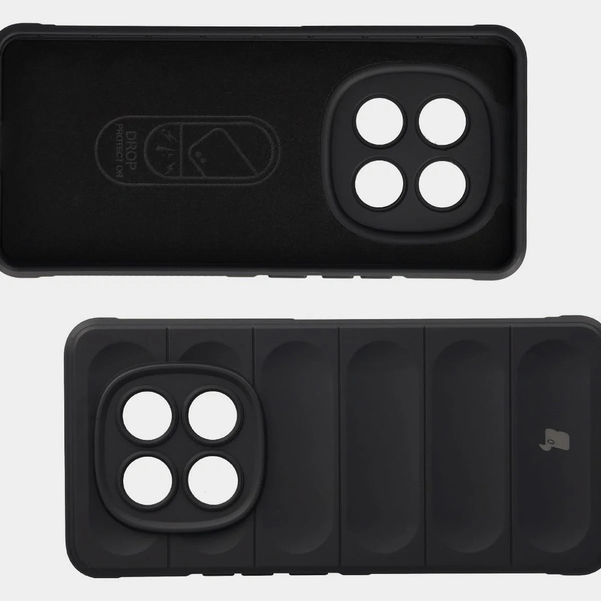Robuste Handyhülle für Xiaomi Redmi Note 15 5G / POCO M8 5G, Bizon Case Tur, Schwarz