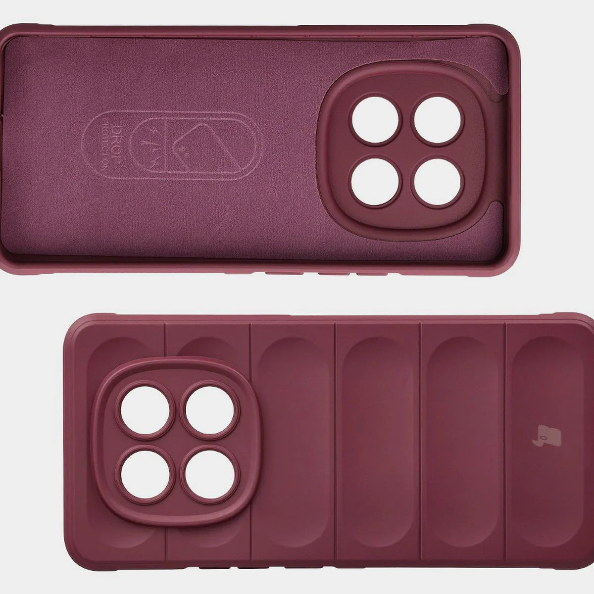 Robuste Handyhülle für Xiaomi Redmi Note 15 5G / POCO M8 5G, Bizon Case Tur, Burgunderrot