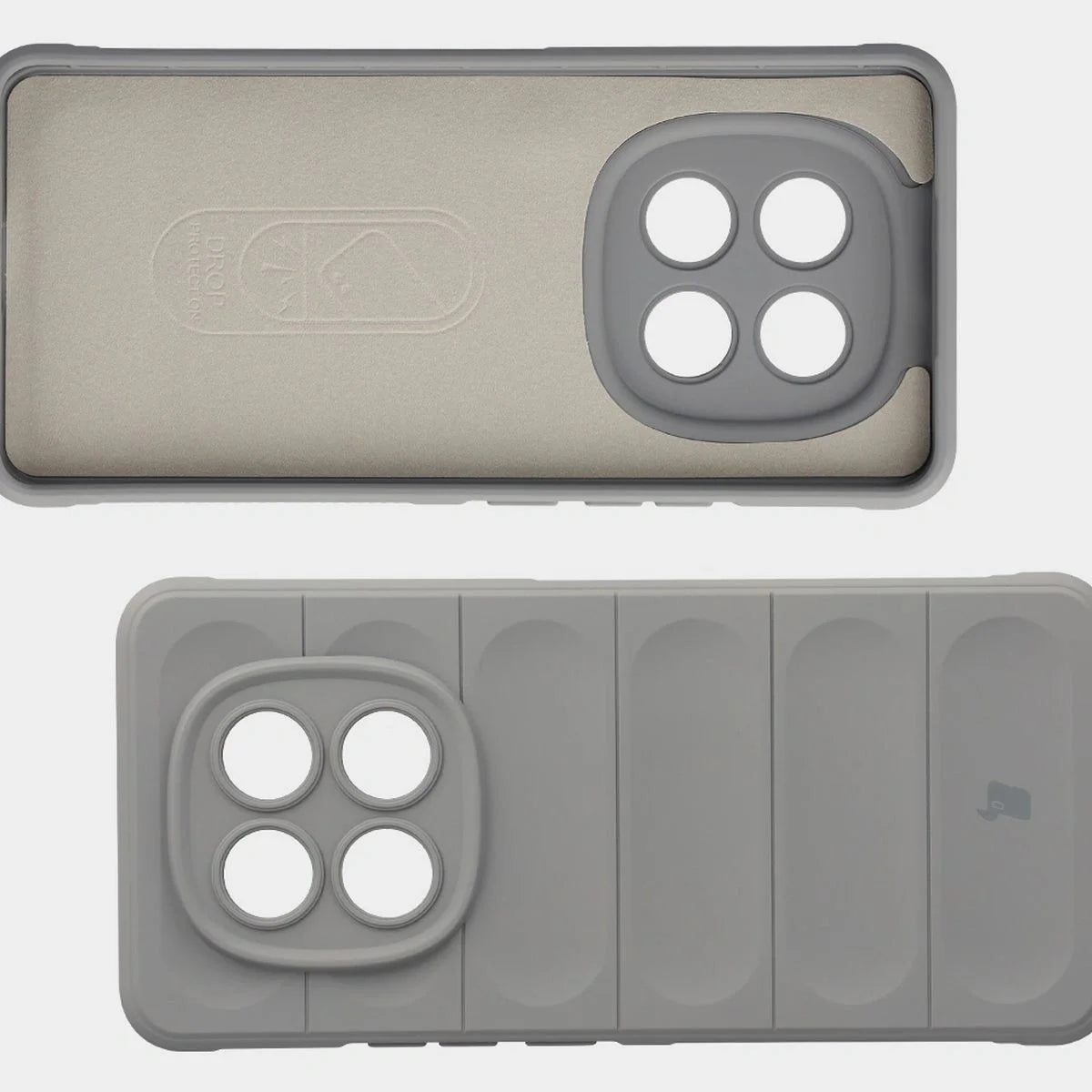 Robuste Handyhülle für Xiaomi Redmi Note 15 5G / POCO M8 5G, Bizon Case Tur, Hellgrau
