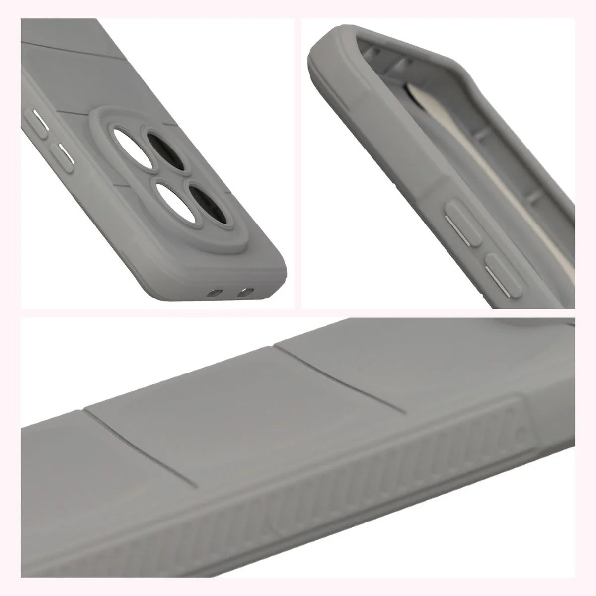 Robuste Handyhülle für Xiaomi Redmi Note 15 5G / POCO M8 5G, Bizon Case Tur, Hellgrau