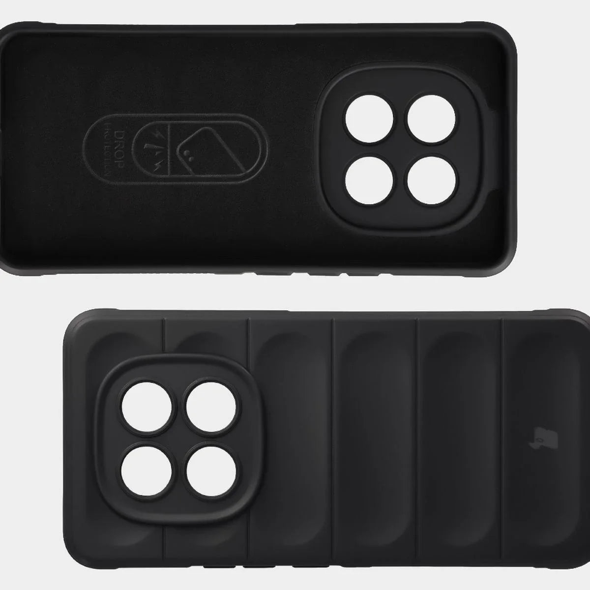 Robuste Handyhülle für Xiaomi Redmi Note 15 Pro 4G, Bizon Case Tur, Schwarz