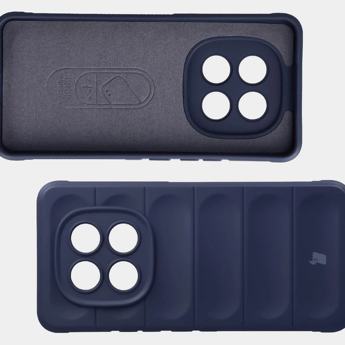 Robuste Handyhülle für Xiaomi Redmi Note 15 Pro 4G, Bizon Case Tur, Dunkelblau