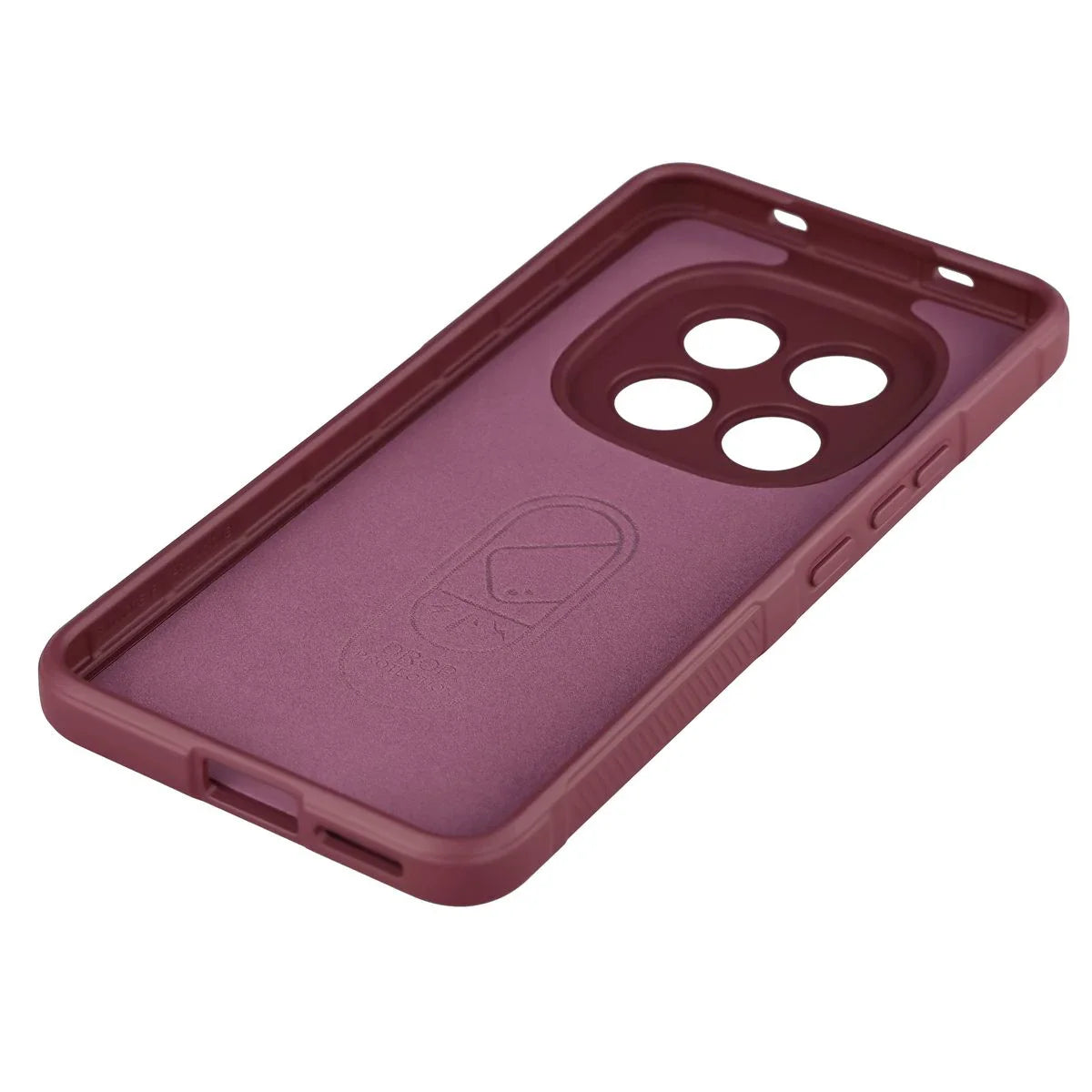 Robuste Handyhülle für Xiaomi Redmi Note 15 Pro 4G, Bizon Case Tur, Burgunderrot