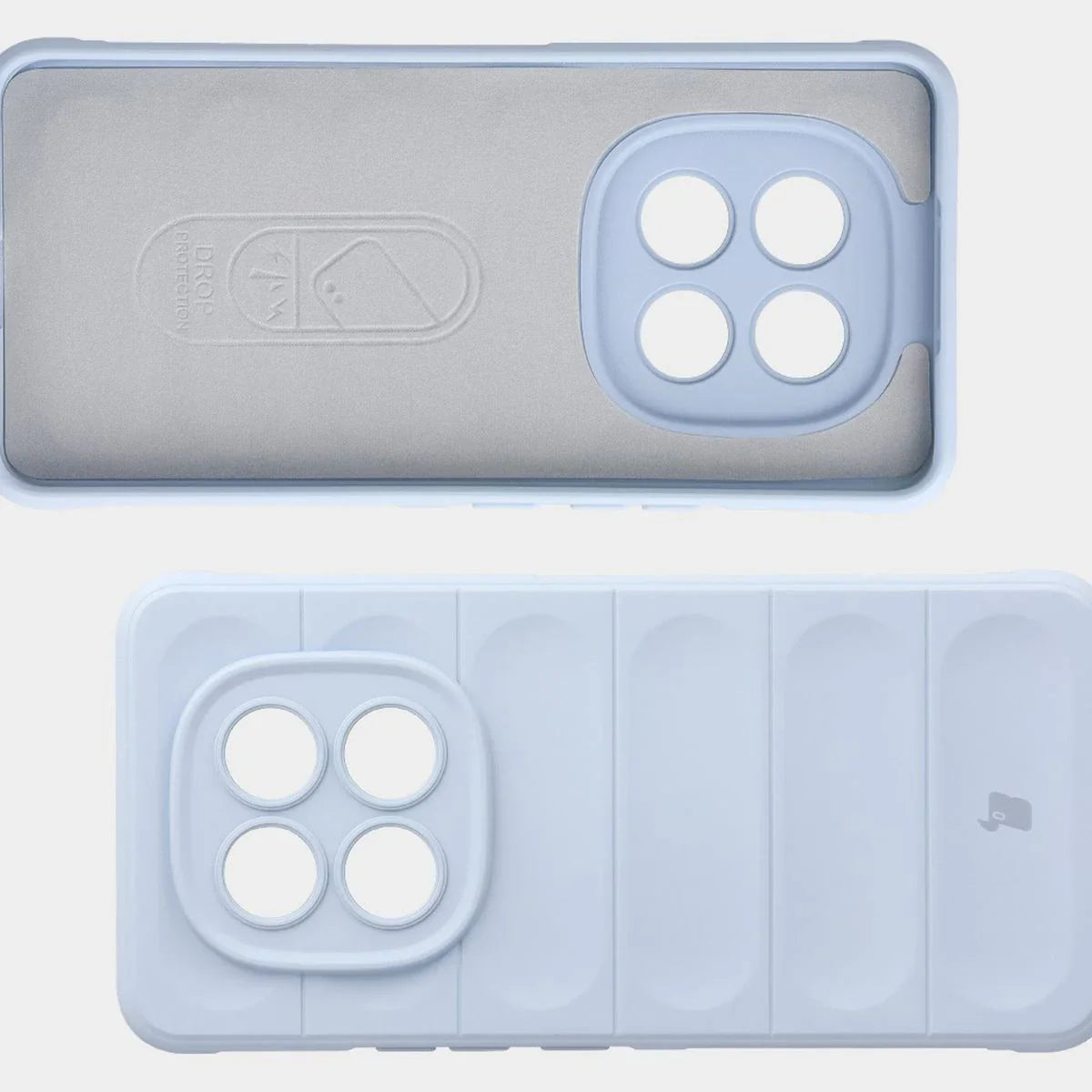 Robuste Handyhülle für Xiaomi Redmi Note 15 Pro 4G, Bizon Case Tur, Hellblau