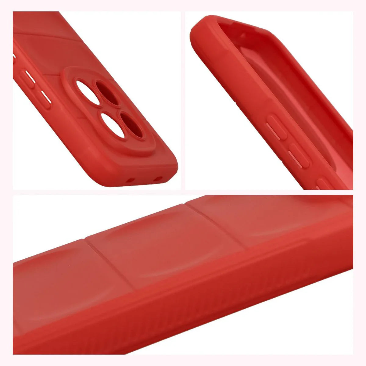 Robuste Handyhülle für Xiaomi Redmi Note 15 Pro 4G, Bizon Case Tur, Rot
