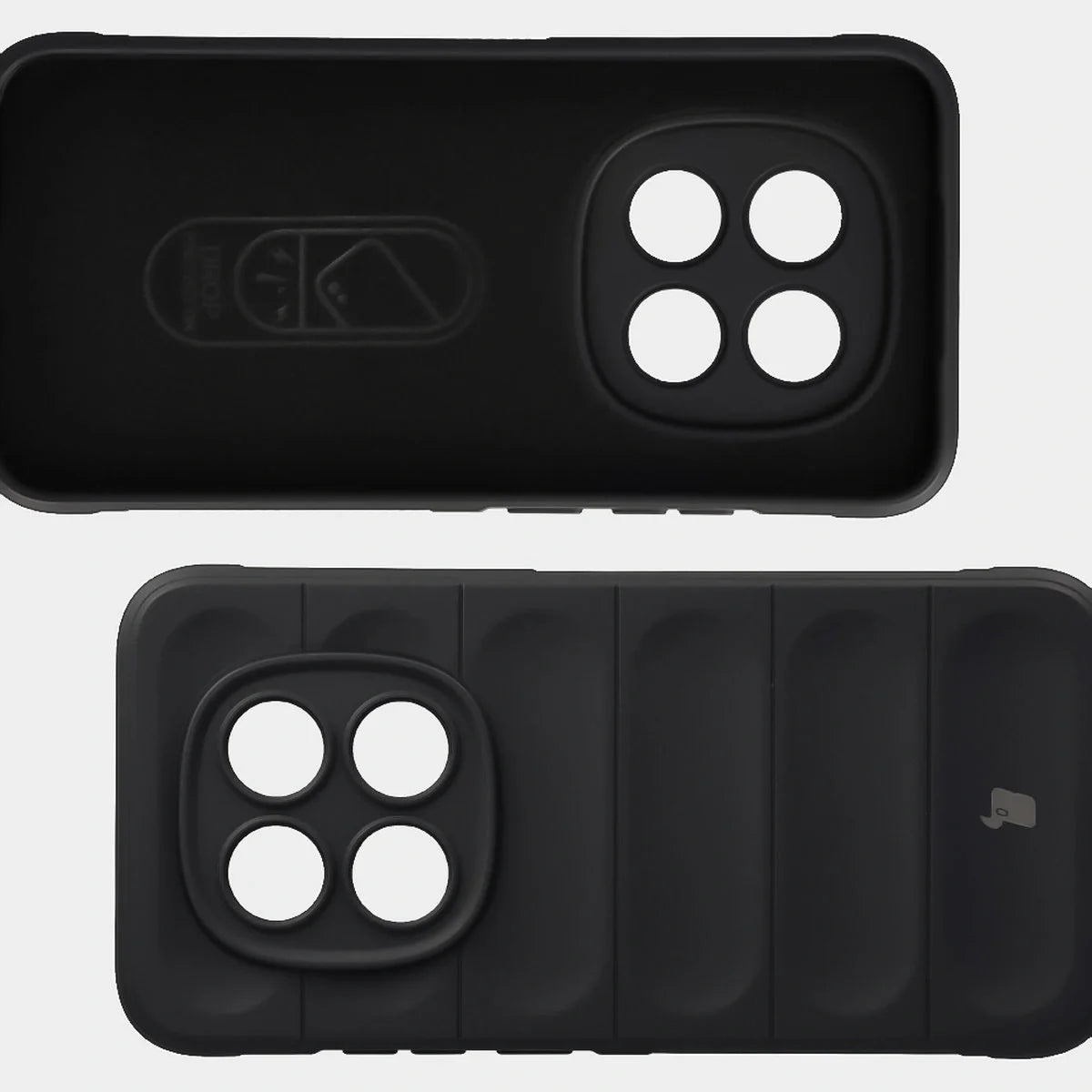 Robuste Handyhülle für Xiaomi Redmi Note 15 Pro 5G, Bizon Case Tur, Schwarz