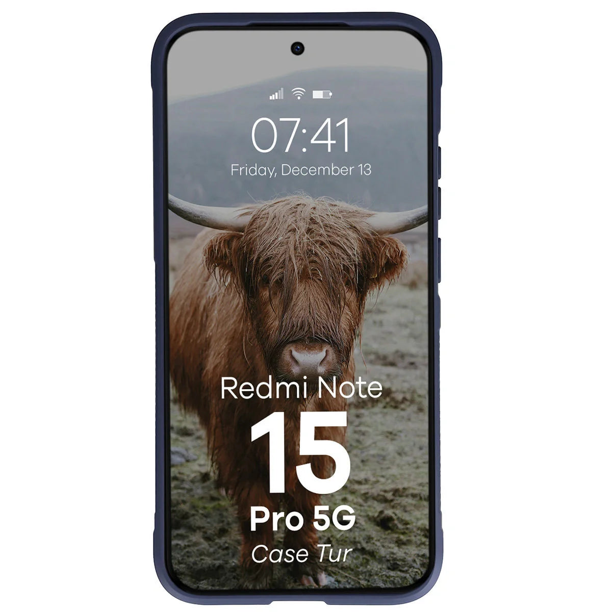 Robuste Handyhülle für Xiaomi Redmi Note 15 Pro 5G, Bizon Case Tur, Dunkelblau