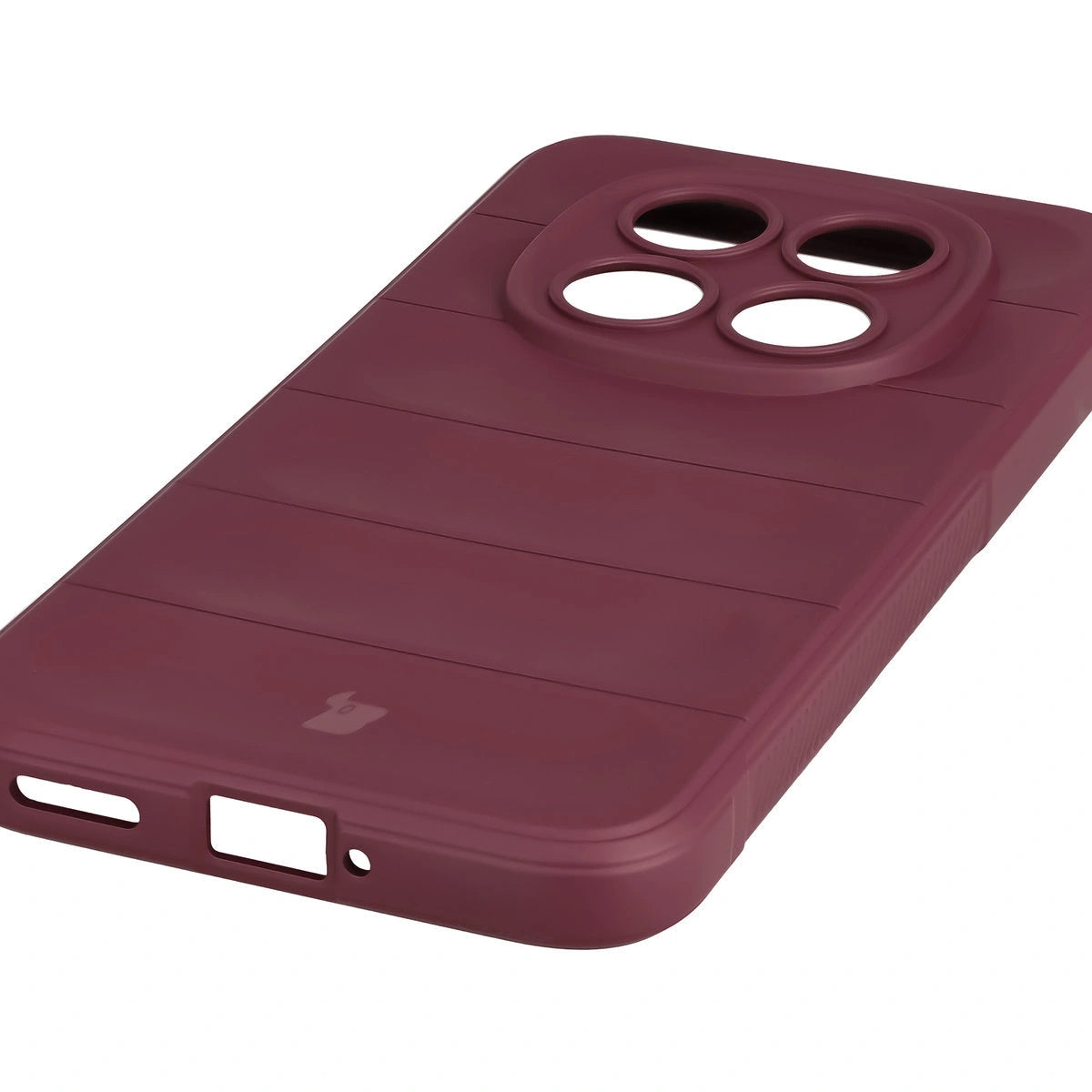 Robuste Handyhülle für Xiaomi Redmi Note 15 Pro 5G, Bizon Case Tur, Burgunderrot