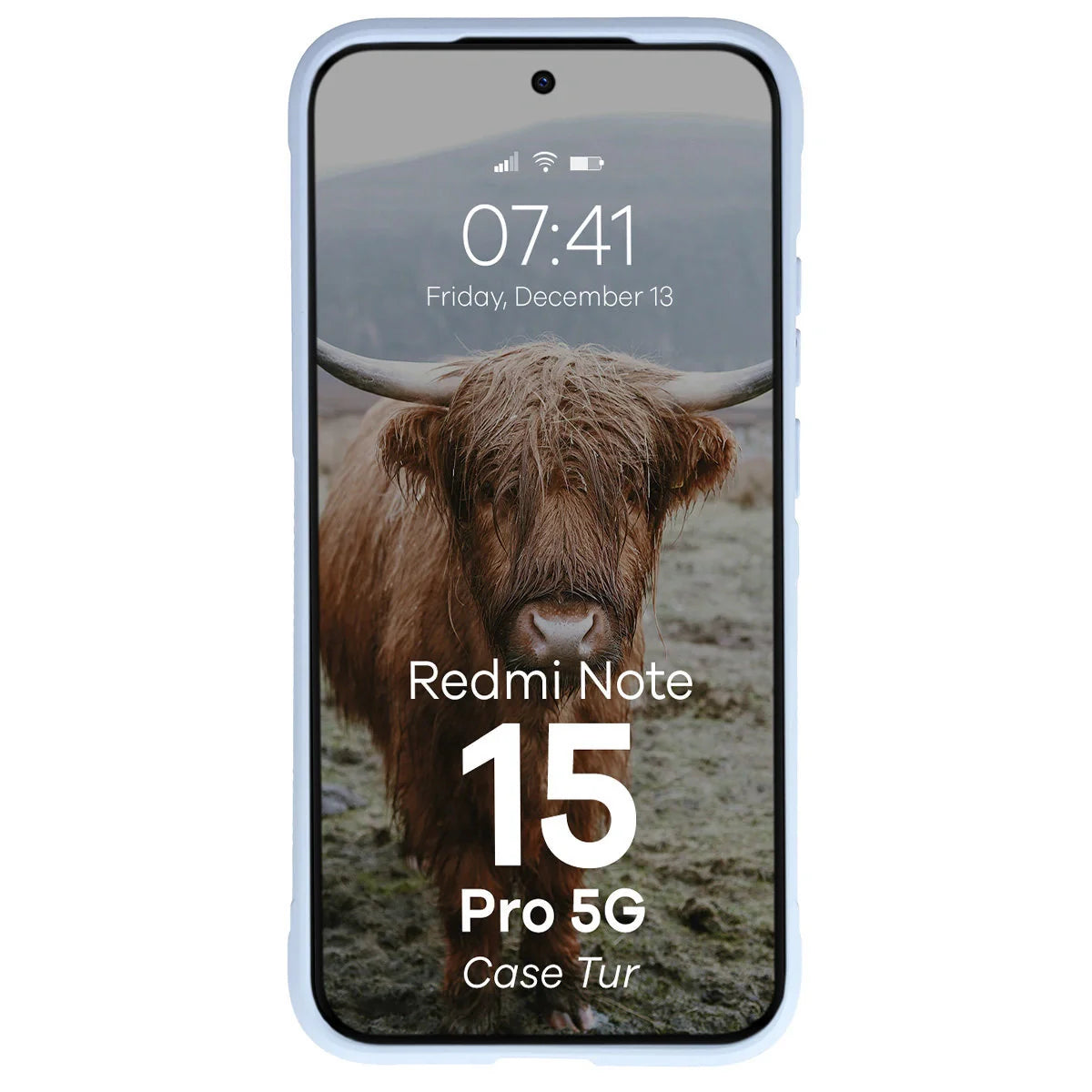 Robuste Handyhülle für Xiaomi Redmi Note 15 Pro 5G, Bizon Case Tur, Hellblau