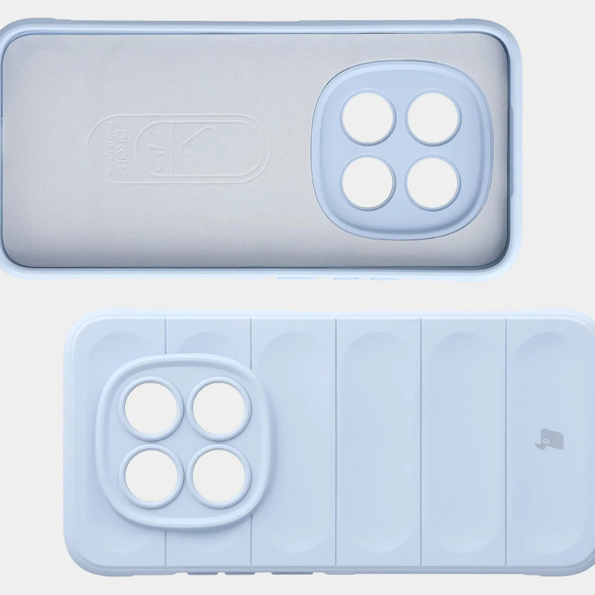 Robuste Handyhülle für Xiaomi Redmi Note 15 Pro 5G, Bizon Case Tur, Hellblau