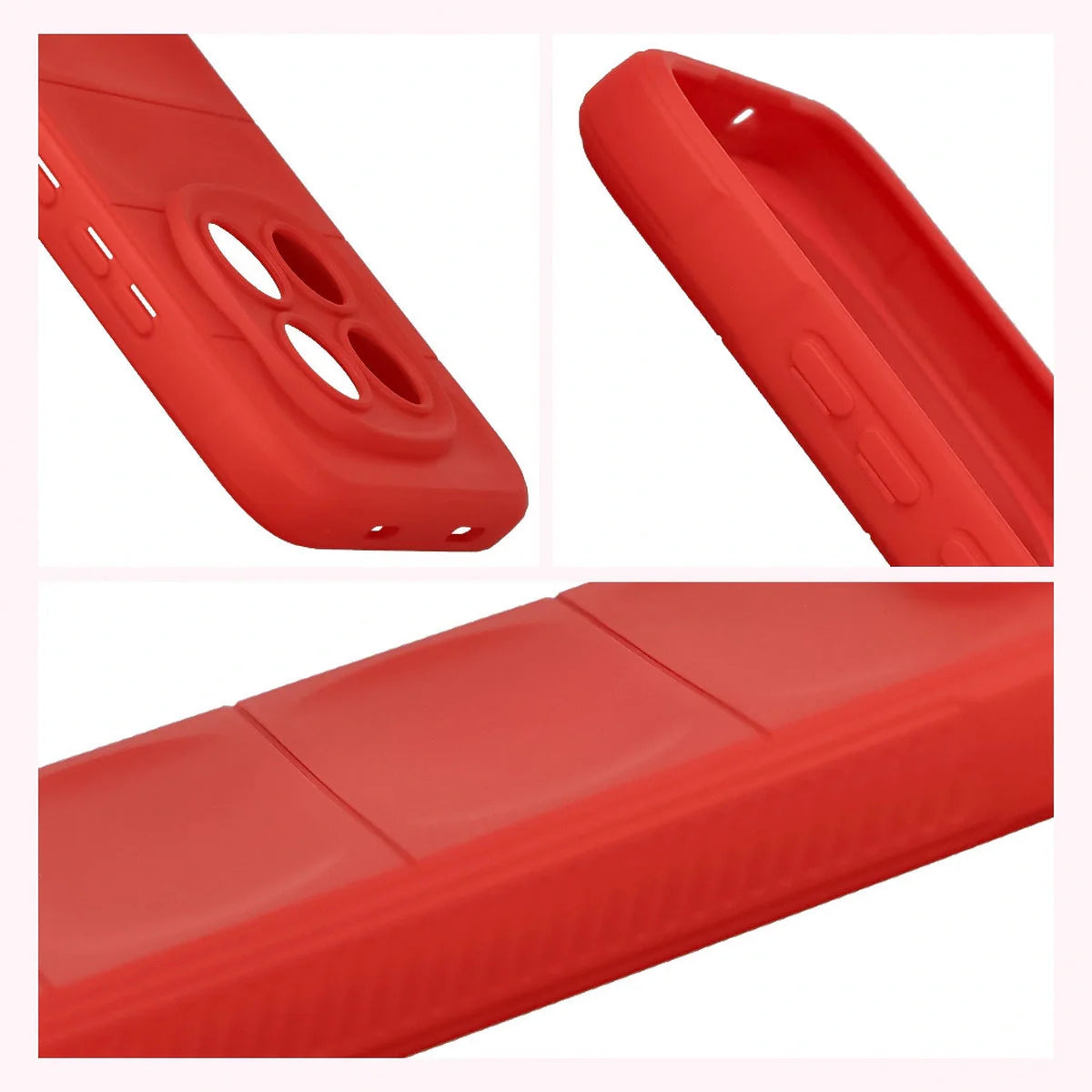 Robuste Handyhülle für Xiaomi Redmi Note 15 Pro 5G, Bizon Case Tur, Rot
