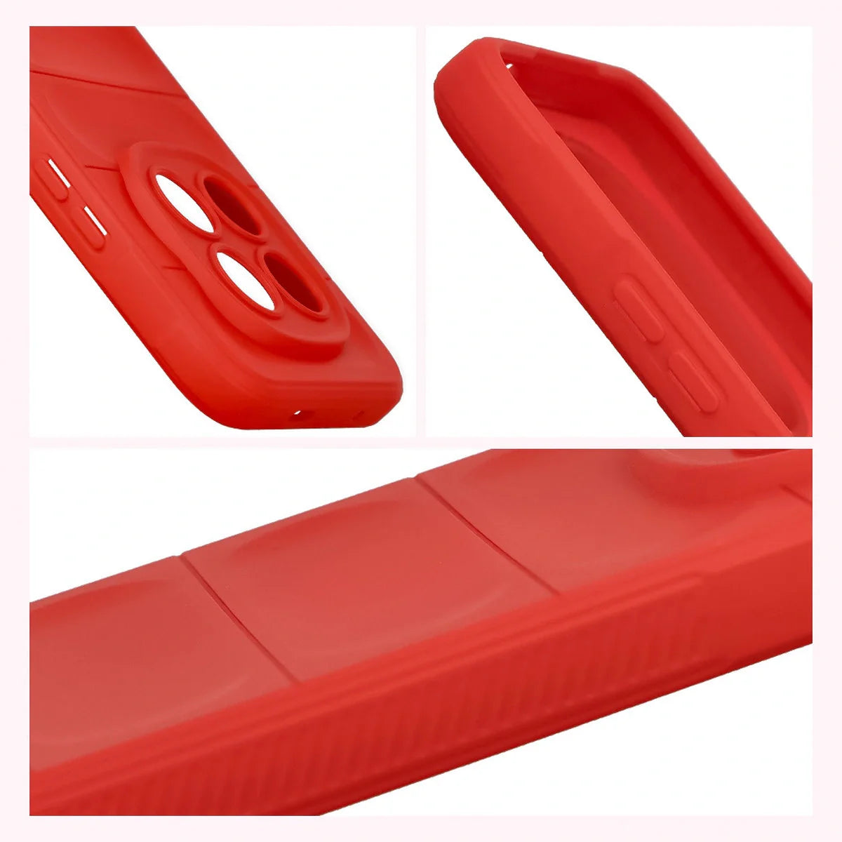 Robuste Handyhülle für Xiaomi Redmi Note 15 Pro Plus 5G / POCO M8 Pro 5G, Bizon Case Tur, Rot