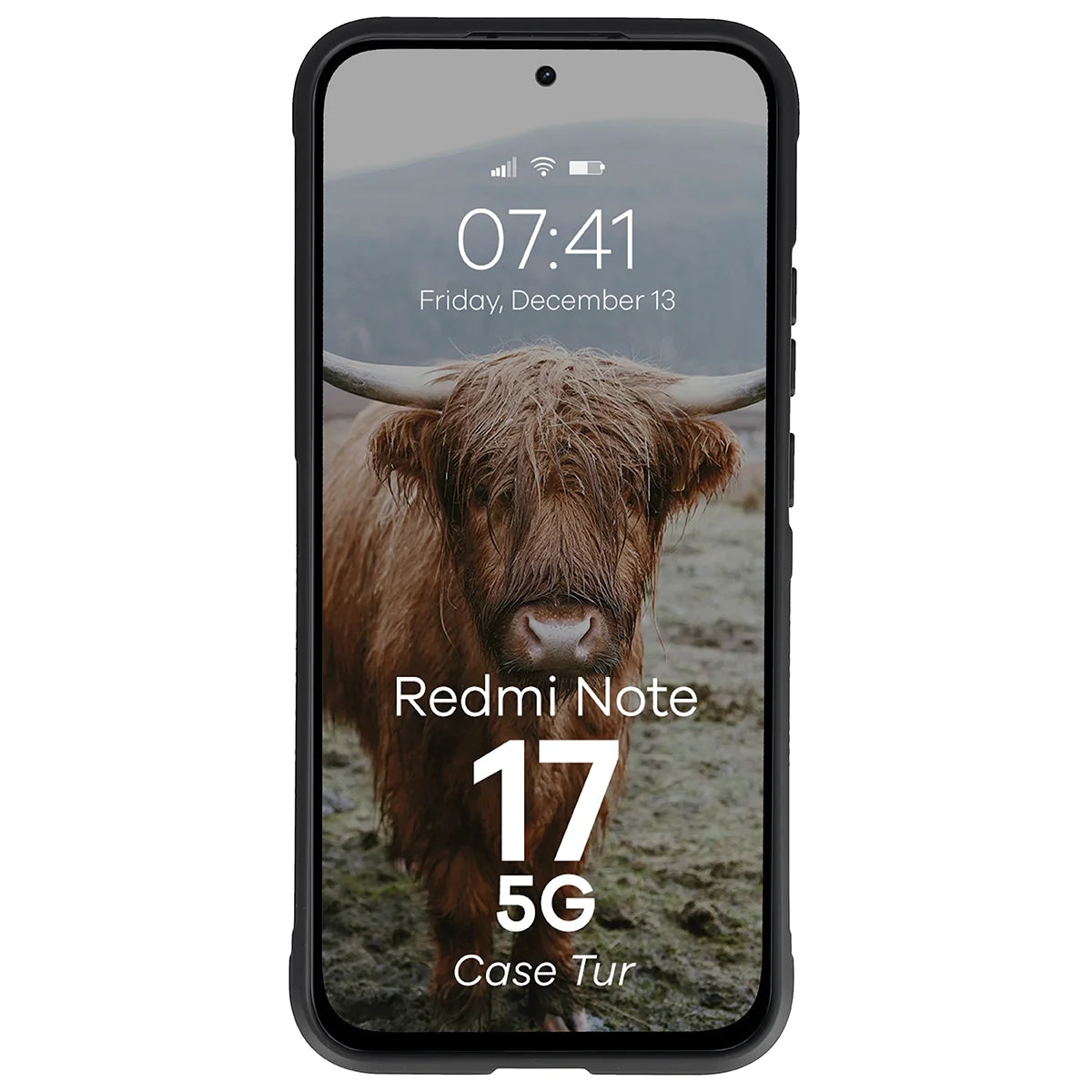 Robuste Handyhülle für Xiaomi Redmi Note 17 5G, Bizon Case Tur, Schwarz (5/8)