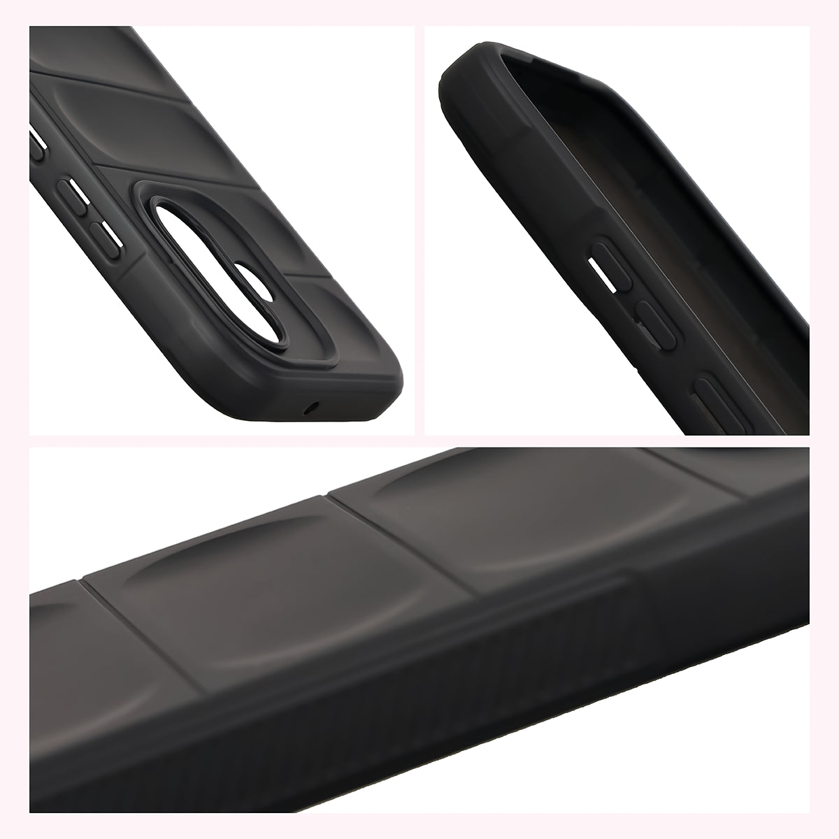 Robuste Handyhülle für Xiaomi Redmi Note 17 5G, Bizon Case Tur, Schwarz (7/8)