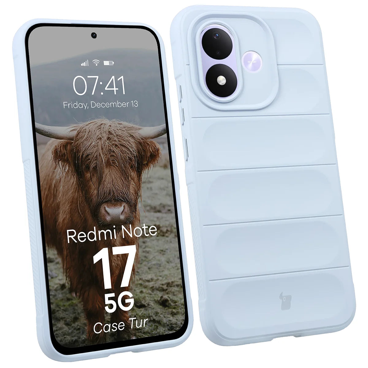 Robuste Handyhülle für Xiaomi Redmi Note 17 5G, Bizon Case Tur, Hellblau (1/8)