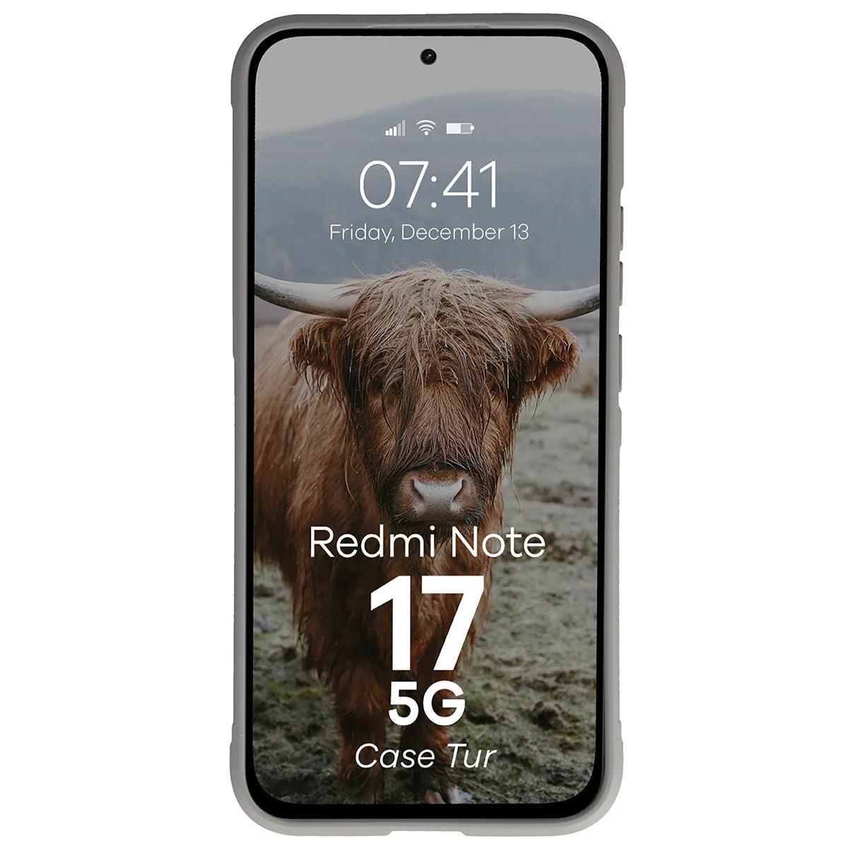 Robuste Handyhülle für Xiaomi Redmi Note 17 5G, Bizon Case Tur, Hellgrau (5/8)