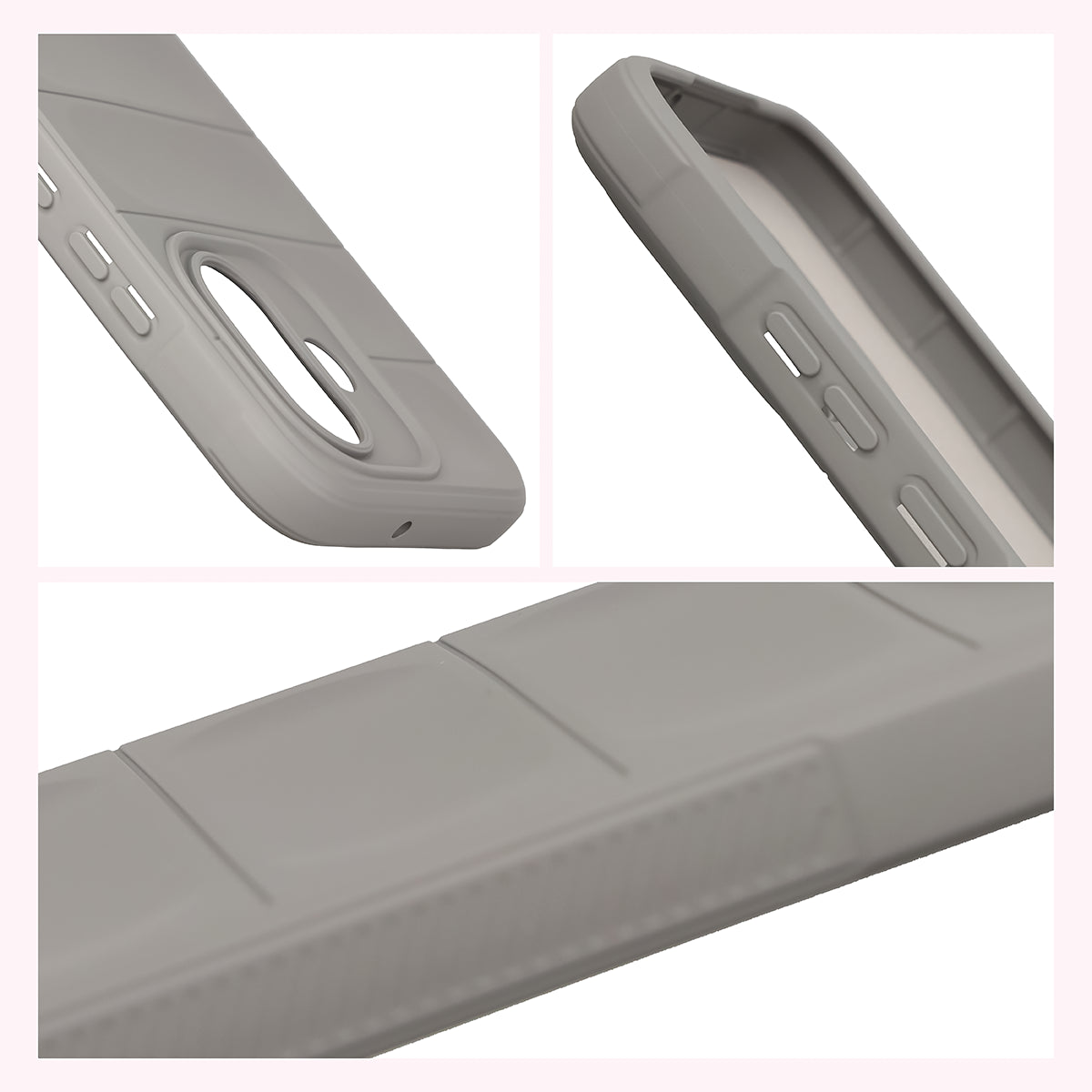 Robuste Handyhülle für Xiaomi Redmi Note 17 5G, Bizon Case Tur, Hellgrau (7/8)