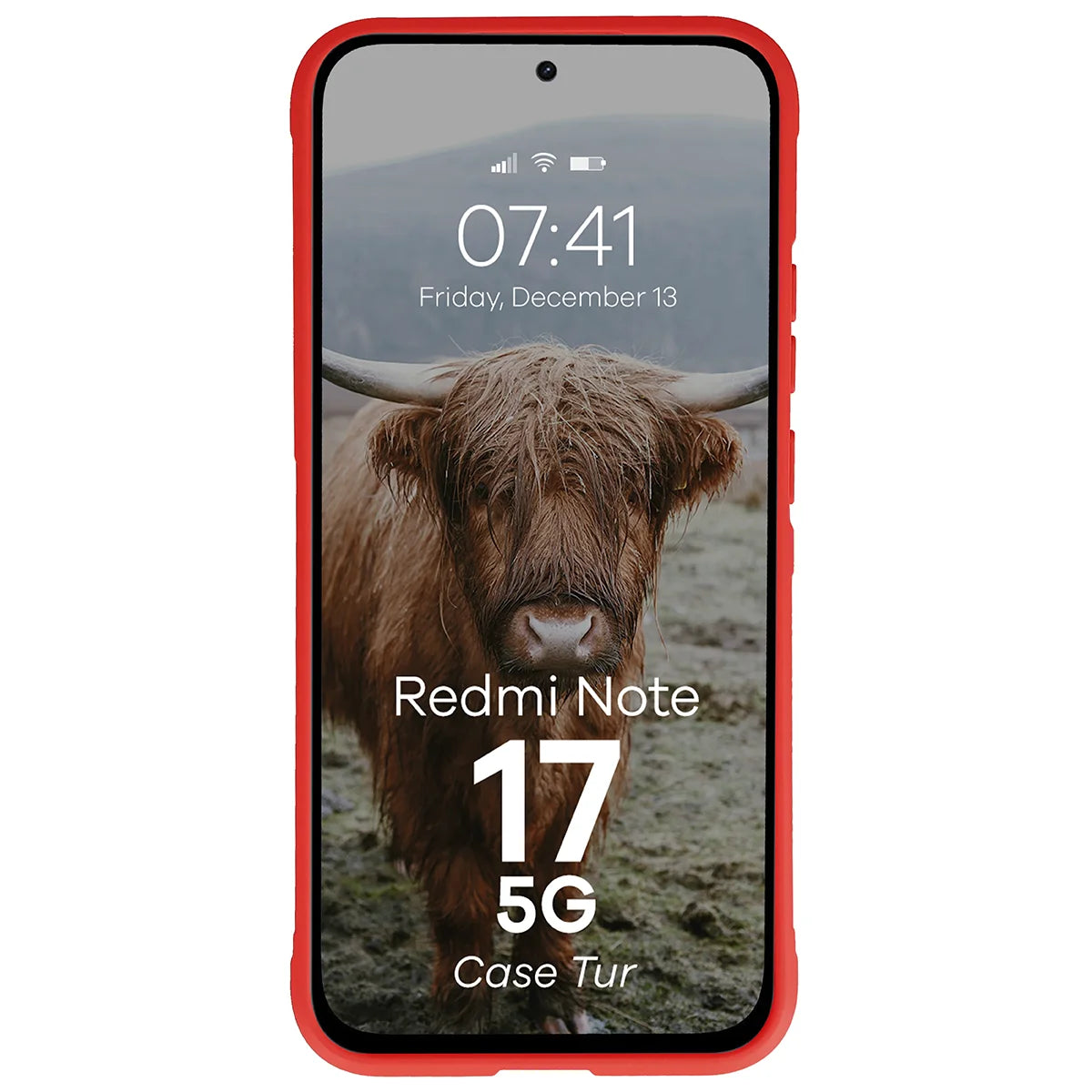 Robuste Handyhülle für Xiaomi Redmi Note 17 5G, Bizon Case Tur, Rot (5/8)