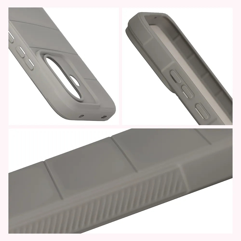Robuste Handyhülle für Xiaomi Redmi Note 17 Pro 5G, Bizon Case Tur, Hellgrau (7/8)