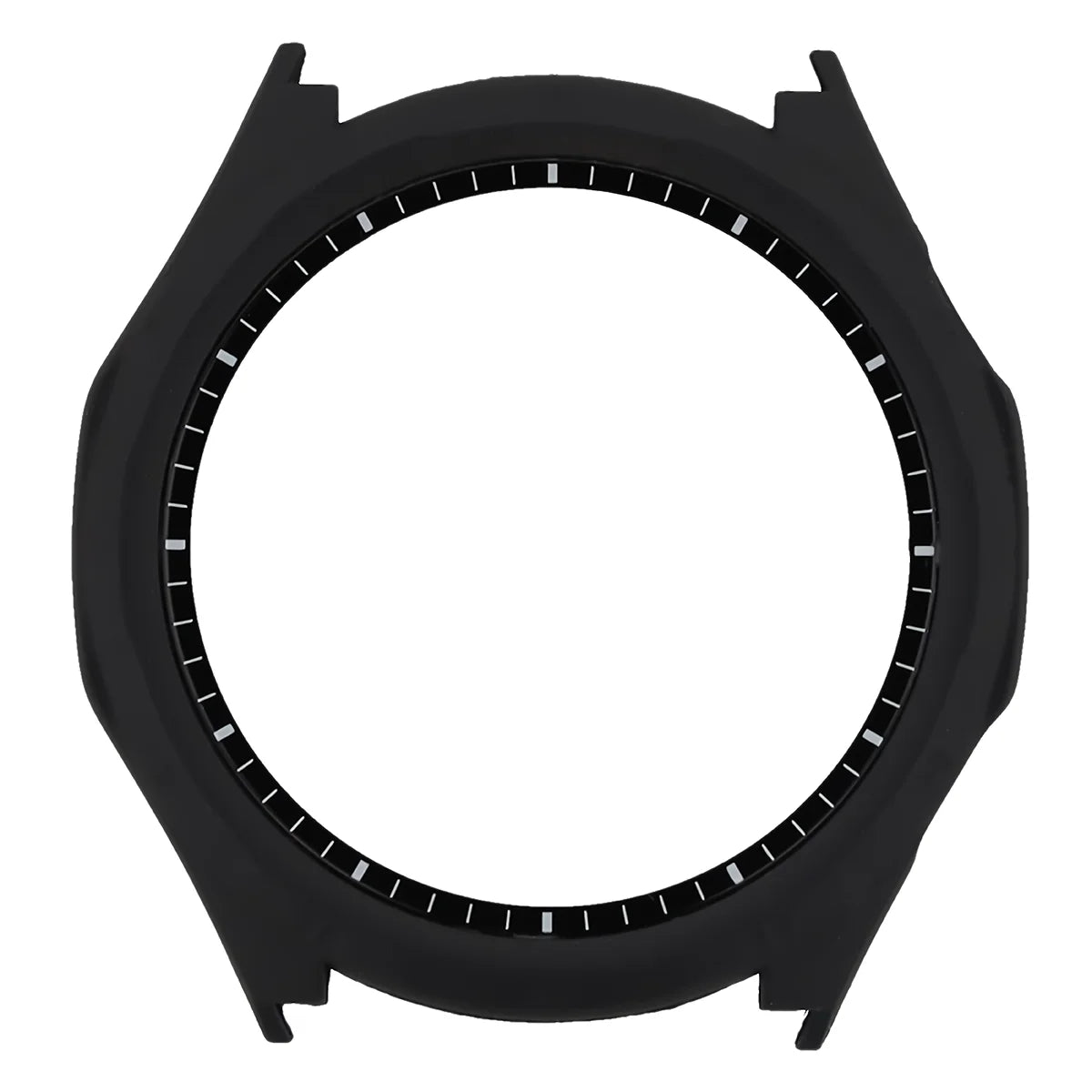 Schutzhülle mit Glas für Honor Watch 6 / 6 Plus, Bizon Case Watch Adamo, mattes Schwarz (8/8)