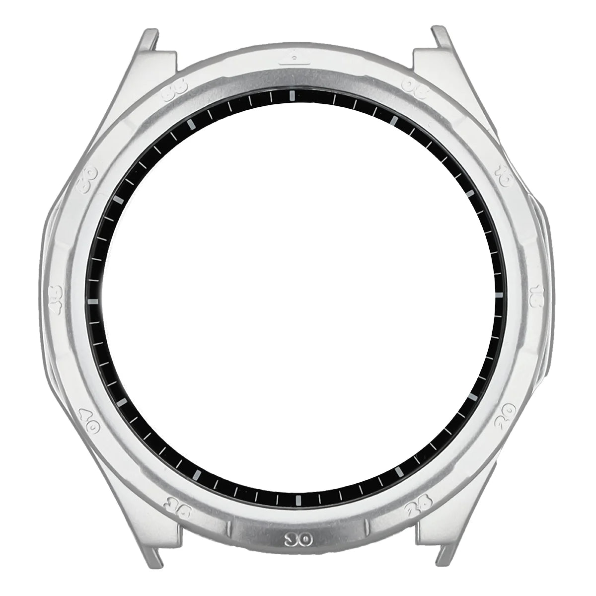 Schutzhülle mit Glas für Honor Watch 6 / 6 Plus, Bizon Case Watch Adamo, satiniertes Silbern (8/8)