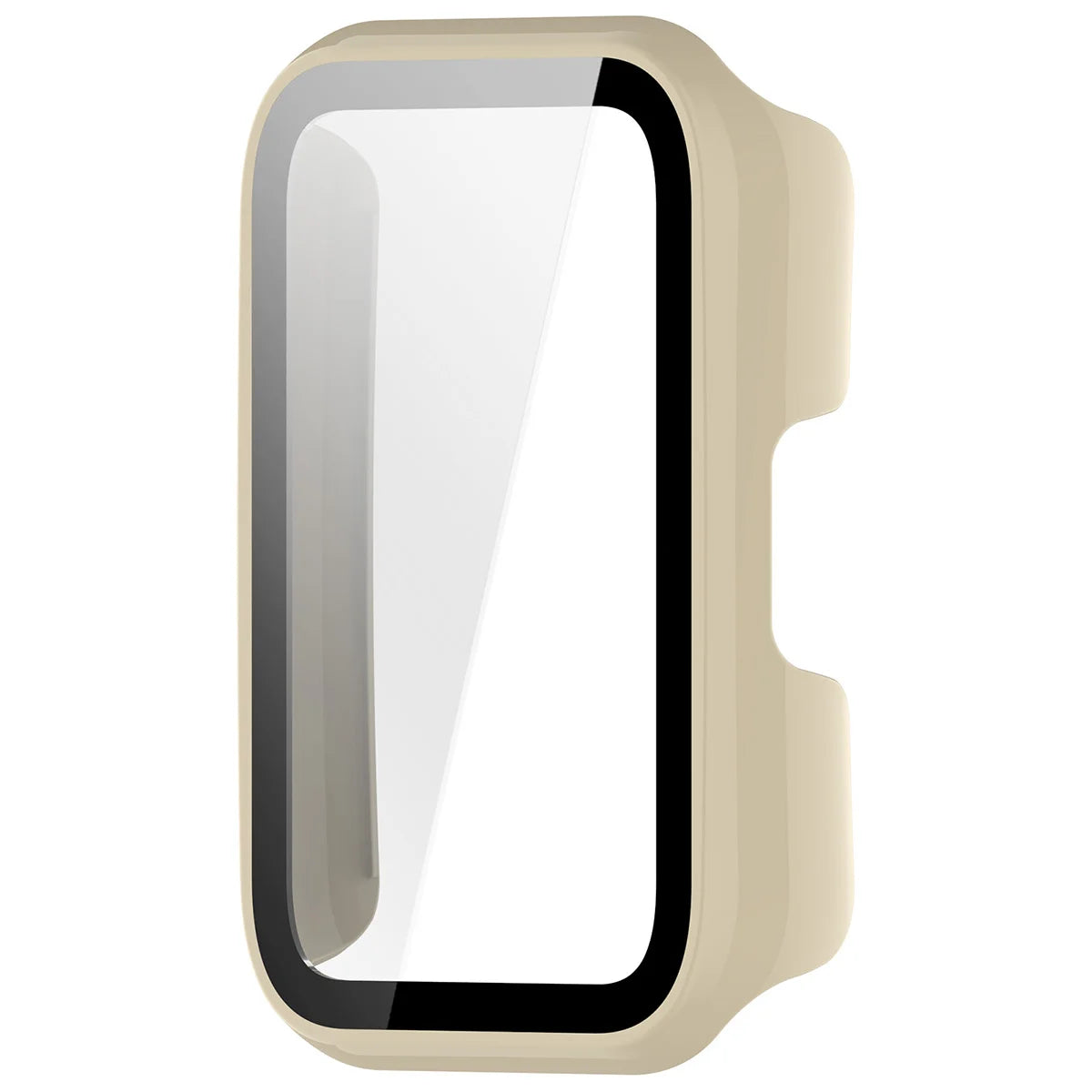 Schutzhülle mit Glas für Huawei Band 11, Bizon Case Watch Adamo, Beige