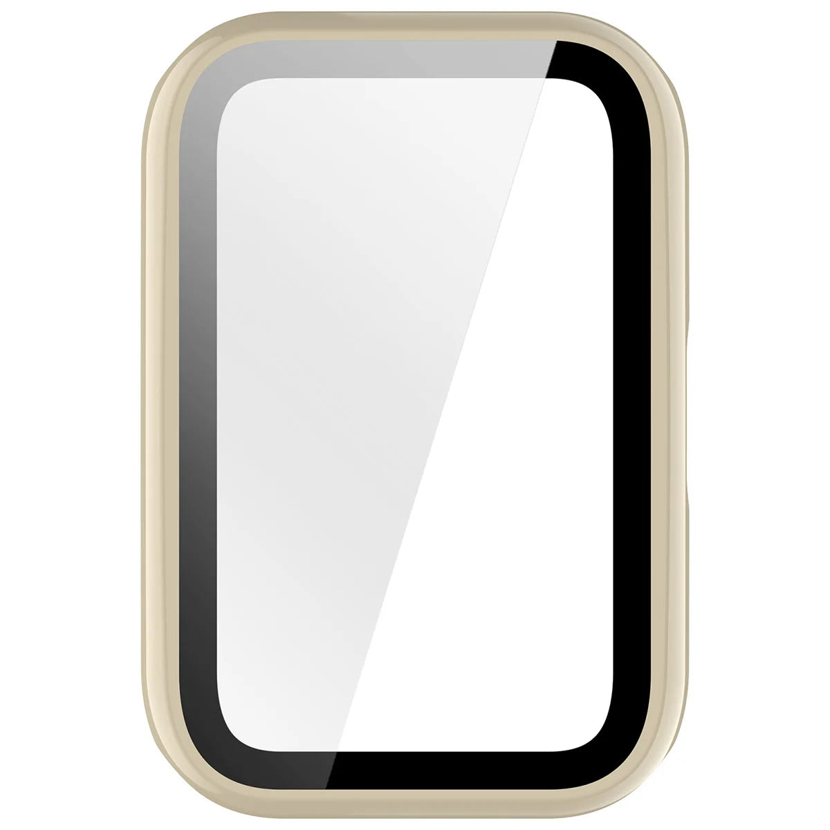 Schutzhülle mit Glas für Huawei Band 11, Bizon Case Watch Adamo, Beige