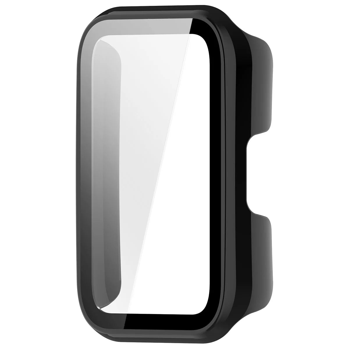 Schutzhülle mit Glas für Huawei Band 11, Bizon Case Watch Adamo, Schwarz