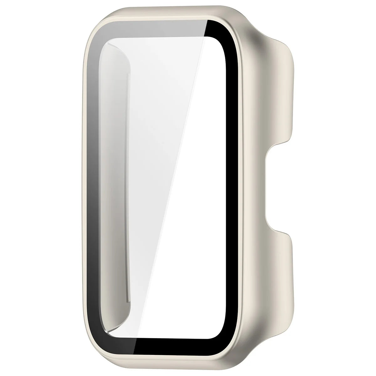 Schutzhülle mit Glas für Huawei Band 11, Bizon Case Watch Adamo, Champagner