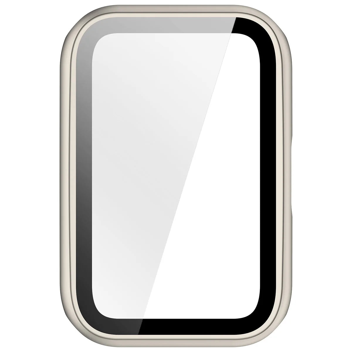 Schutzhülle mit Glas für Huawei Band 11, Bizon Case Watch Adamo, Champagner