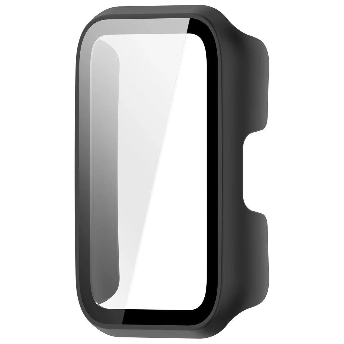 Schutzhülle mit Glas für Huawei Band 11, Bizon Case Watch Adamo, mattes Schwarz